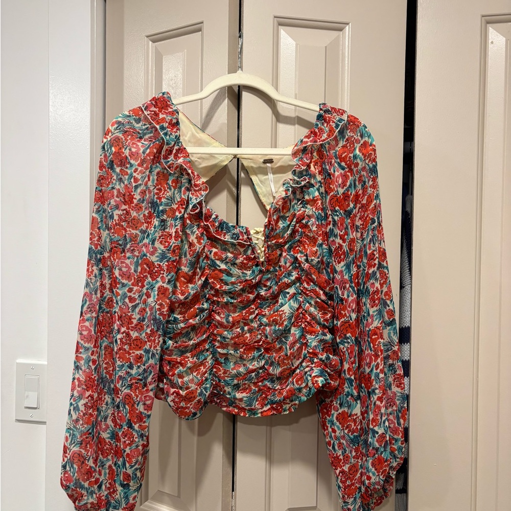 Free People Floral Top